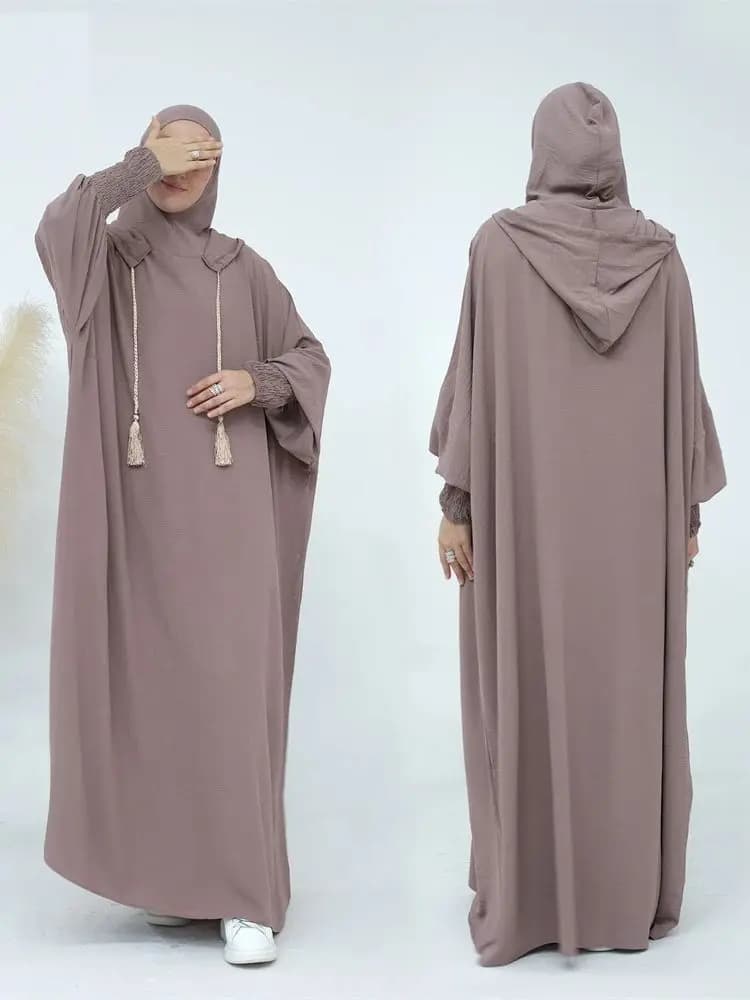 Ramadan Niqab Khimar Muslim Abaya Damen Dubai Turkey Islam Prayer Clothes Women Jilbab Modest Dress Kaftan Robe Femme Musulmane