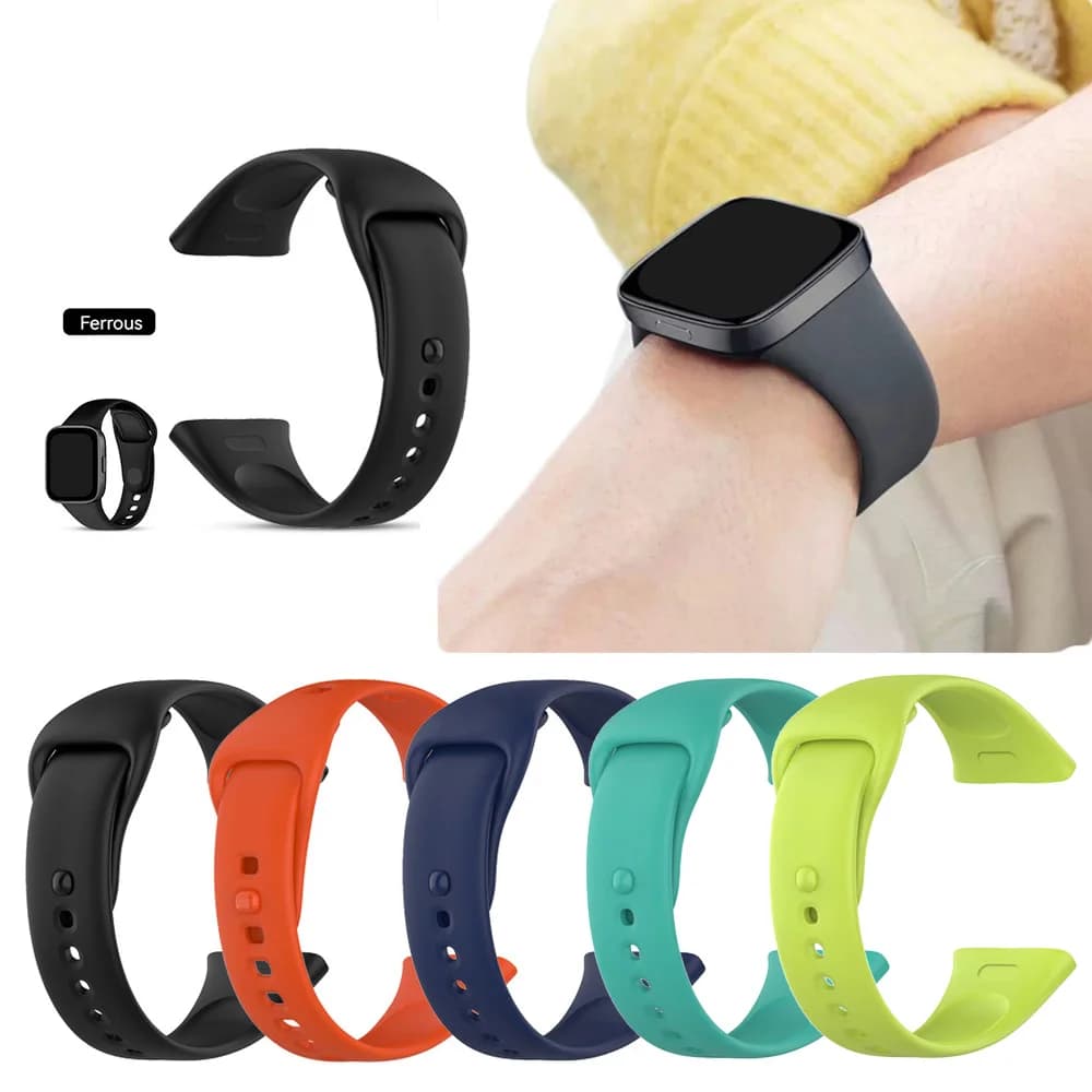 WatchBand Strap For Redmi Watch 3 Original SmartWatch Band Silicone WristBand Bracelet For Xiaomi Redmi3 Accessories Belt Correa