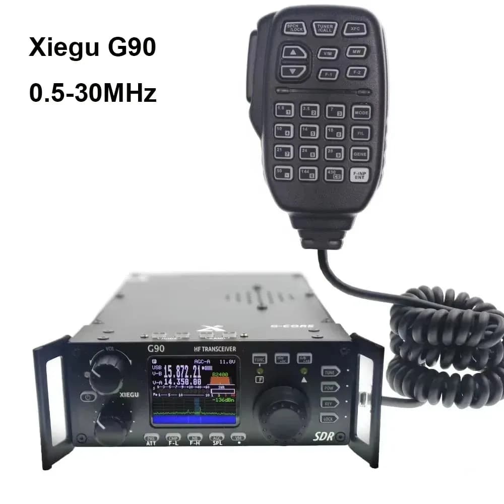 Xiegu G90 0.5-30MHz HF Amateur Radio 20W SSB/CW/AM/FM SDR Structure with Built-in Auto Antenna Tuner HF Transceiver