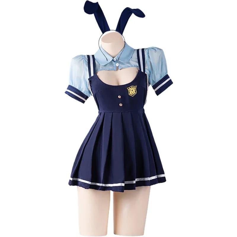 Anime Movies Chief Rabbit Officer Uniform Cosplay Women Bunny School Uniforms Temperament Sexy Lingerie Erotic Clothes Costumes