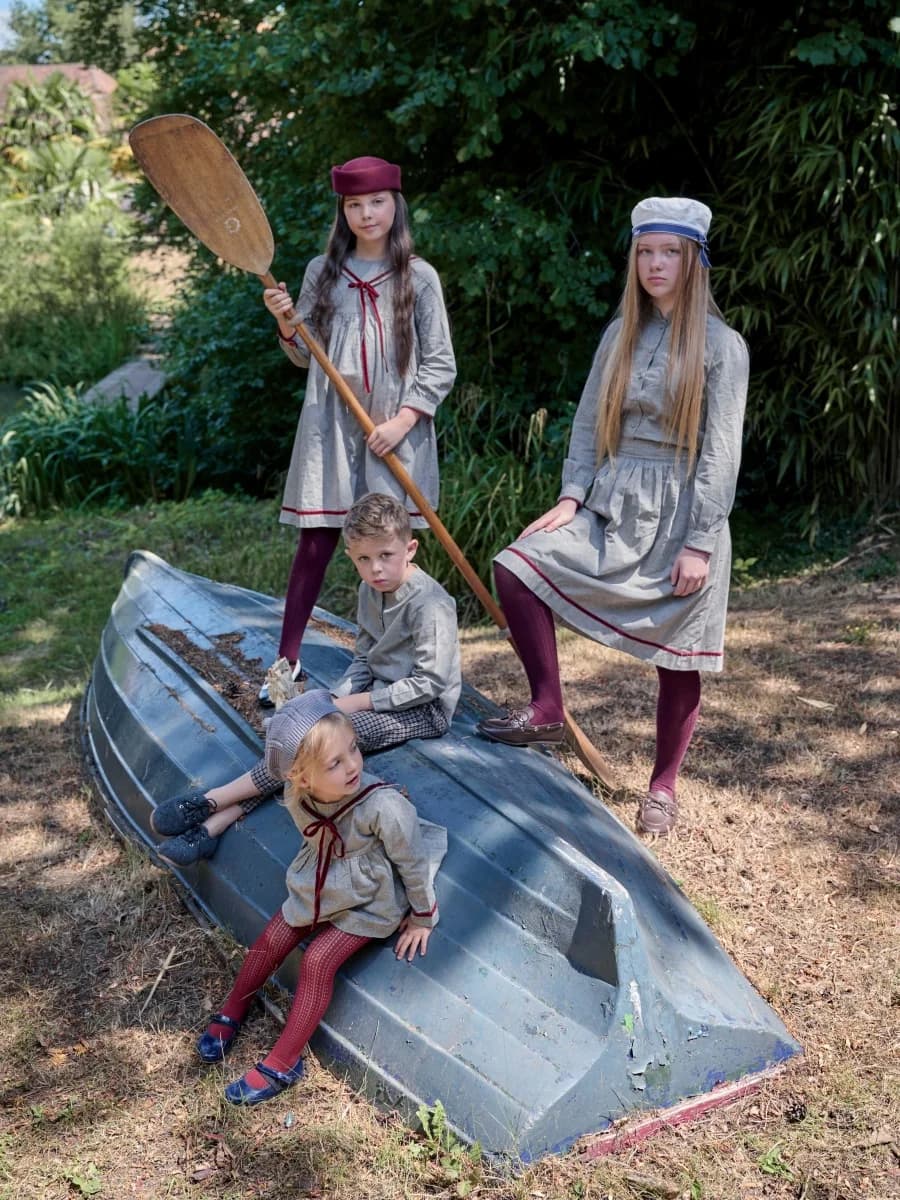 AS AW25 Grey sailor collection shabbos boys girls brothers sisters family matching