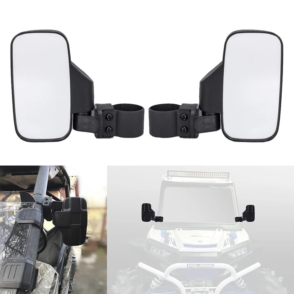 UTV 1.75" 2" MirrorsSide Rear View Mirrors w/ Free Rivets for Can Am Maverick X3 for Polaris RZR 800 900 1000 RZR PRO XP 2020