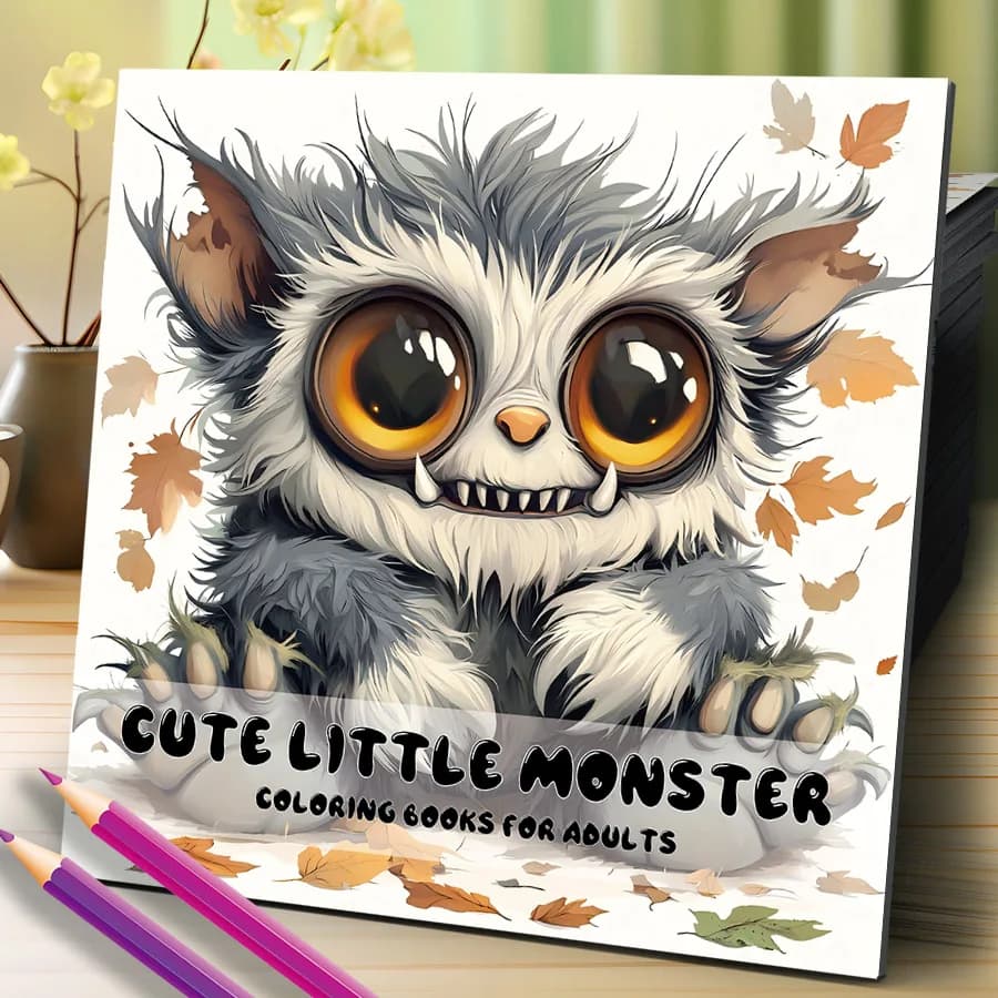 Cute monster Colouring Book