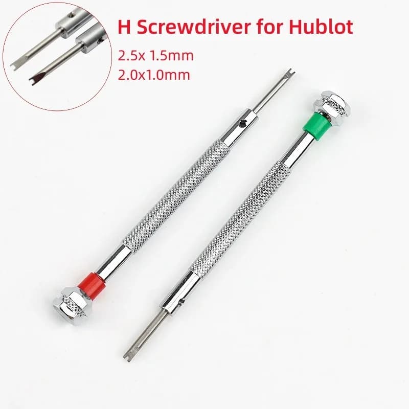 1pc H Screwdriver for Hublot U-Shaped Screwdrivers Stainless Steel Special Repairing Watch Bands Tool 2.0x1.0mm 2.5x1.5mm Size