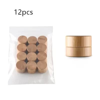 5g 10g Refillable Bottles Natural Bamboo Empty Makeup Jar Pot Travel Face Cream/Lotion/Cosmetic Container Travel Accessories