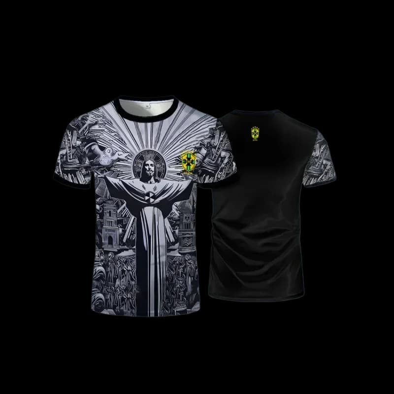 24/25 Brazil Jesus Special Edition Football Jersey T-shirt Summer New Arrival Sports T Shirts Adults Training Soccer Uniform