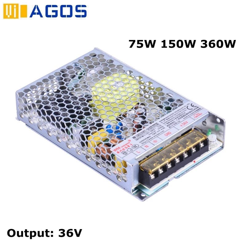 Ultra-Thin AC to DC 36V 75W 150W 360W Switching Power Supply Industrial Power Supply 3D Printer Power Supply
