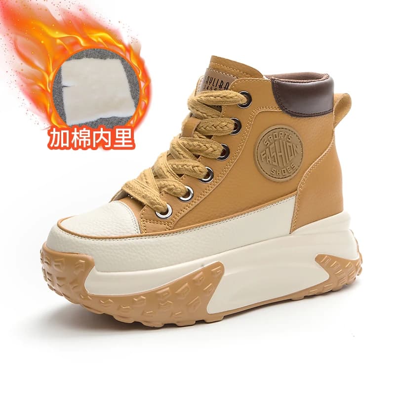 Autumn Women's Casual Platform Sneakers Stars Canvas Trainers Running Sport Shoes Tennis Shoes Thick-Sole Walking Sneakers 33