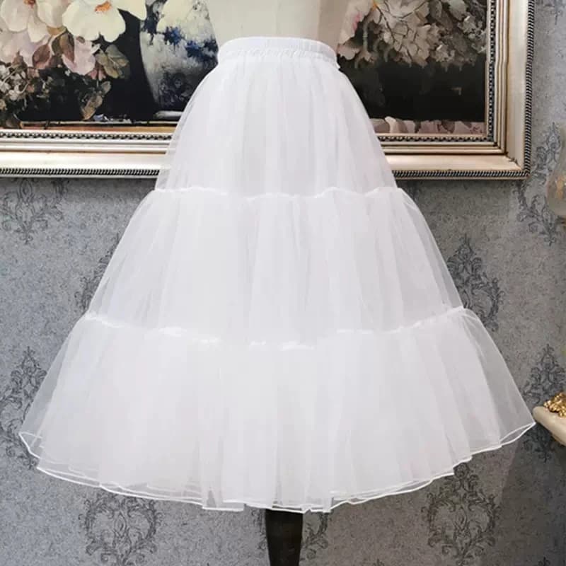 Lolita skirt support yarn skirt long daily violence soft yarn boneless extension petticoat lolita skirt poncho skirt