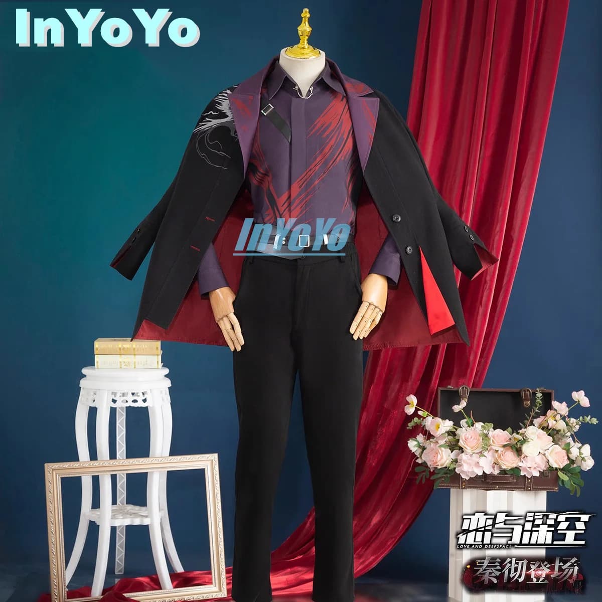 InYoYo Sylus Cosplay Costume Love and Deepspace Combats Handsome Uniform Men Halloween Party Daily Outfit Game Suit S-XXL New