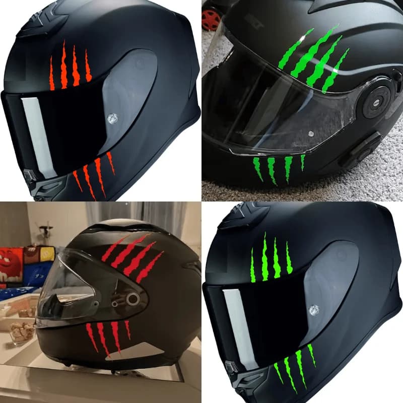 1pc Monster Claw Scratch Stripe Vinyl Decal Waterproof PVC Motorcycle Helmet Stickers DIY Motorbike Fuel Tank Scooter Body Decor