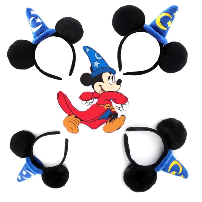 2025 Mickey Mouse Plush Magic House Disney Headwear Cosplay Decoration Christmas Party Cloth Hair Band Adult/Children