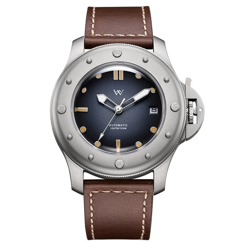 WM Watch Welly Merck Automatic Mechanical Watches Titanium Metal Miyota8215 100M Waterproof Classic Casual For Men WM200