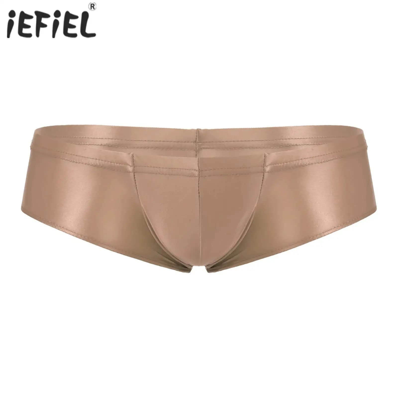 Swimwear Men's Swimsuit Solid Color Low Rise Briefs Panties Elastic Waistband Underpants Beach Pool Party Sunbathing Underwear