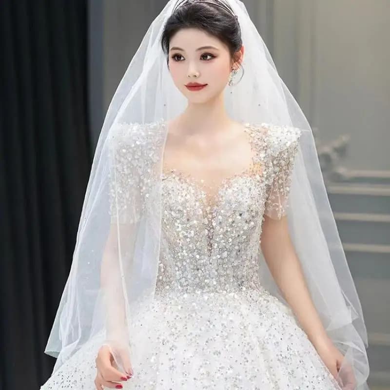 Wedding Dress 2024 Hot Sale Sweetheart Plus Size Bridal Gowns Wedding Dress Short Sleeves Bride Dress Customized