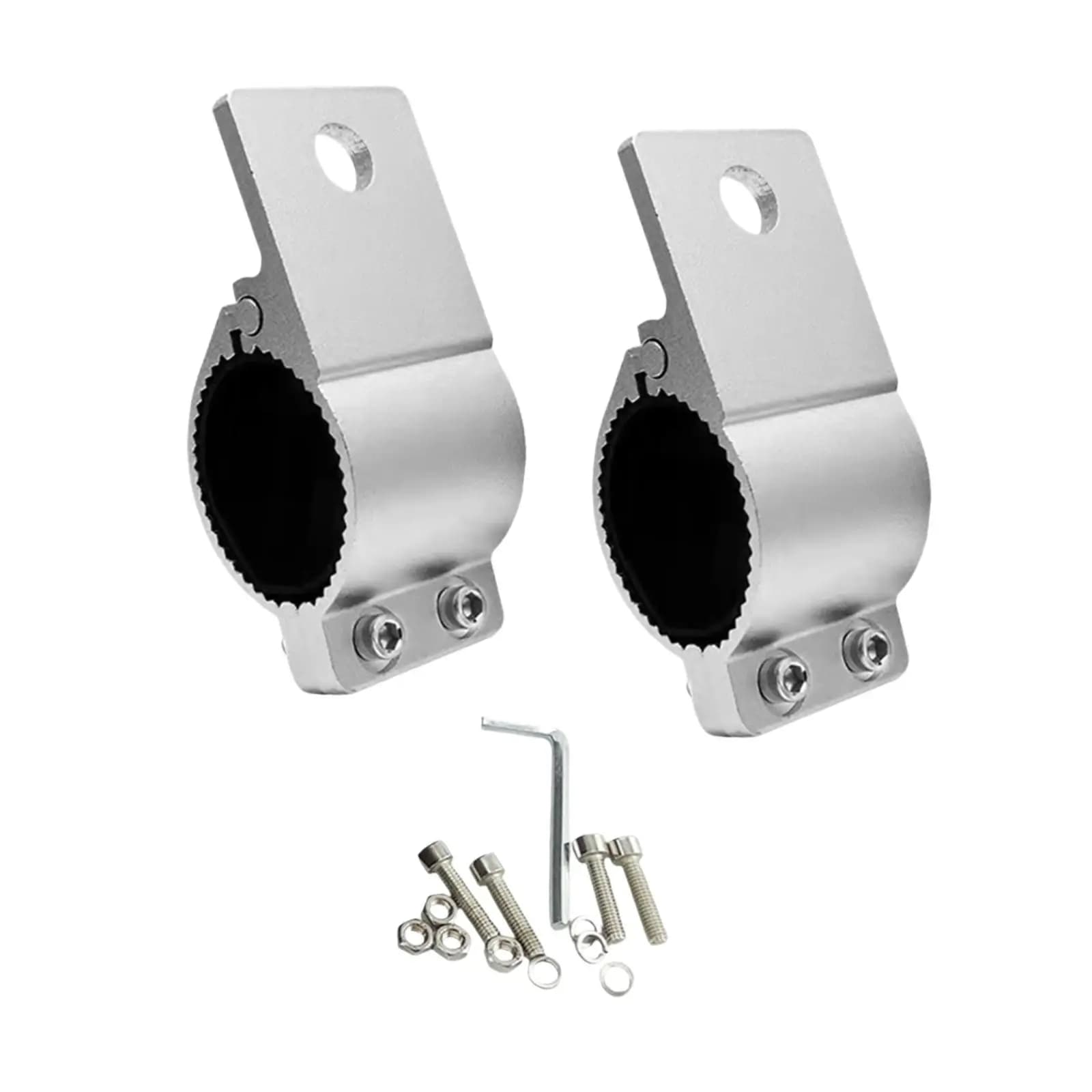 2 Pieces Fog Light Auxiliary Lamp Bracket Replaces Sturdy Aluminum Alloy Quality Premium Motorcycle Spot Light Mounting Bracket