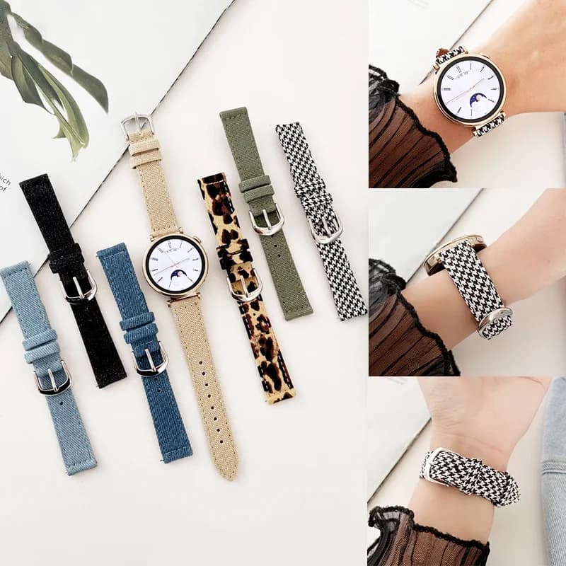 18mm Watch Strap for Huawei Watch GT4 41mm Creative Denim Band for HUAWEI GT4 Cowboy Bracelet Replacement Smartwatch Accessories