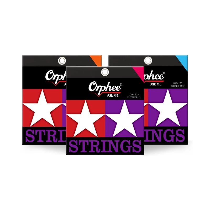 Orphee Electric Bass Strings Nickel-plated High Carbon Steel Hexagonal Alloy Electric Bass Strings Guitar Parts & Accessories
