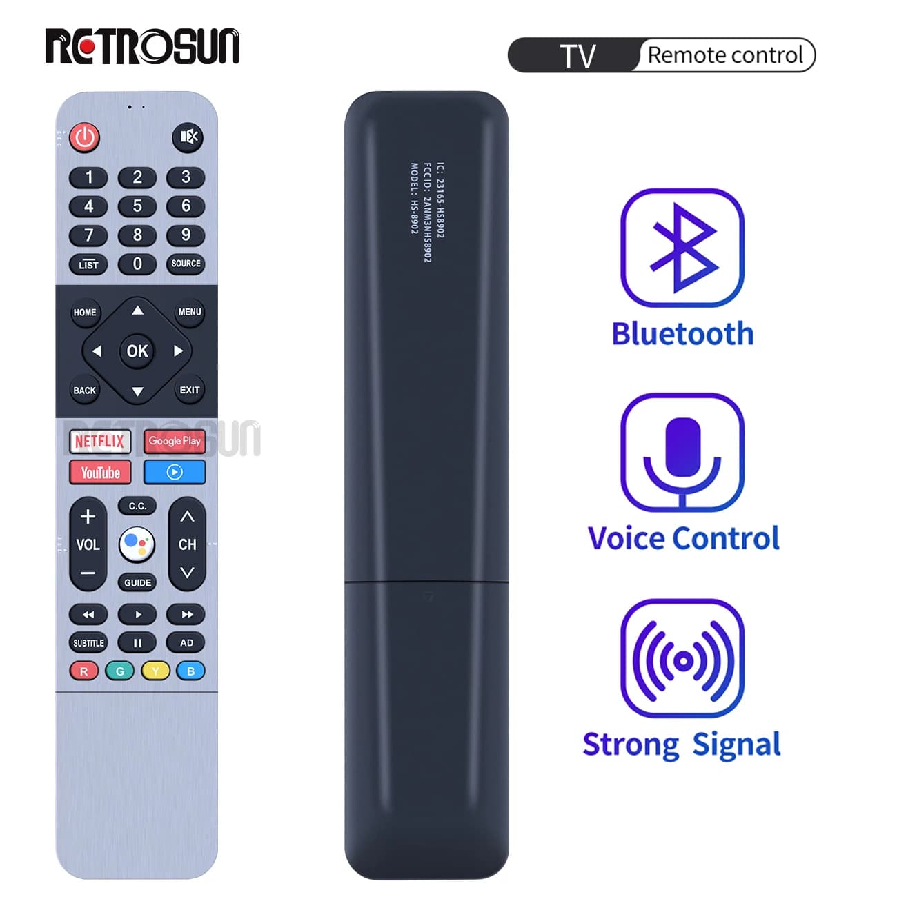 New Voice Controller Remote Control HS-8902 For Skyworth Smart TV 32TB7000 40TB7000 43TB7000 4K UHD HDTV Android TVs