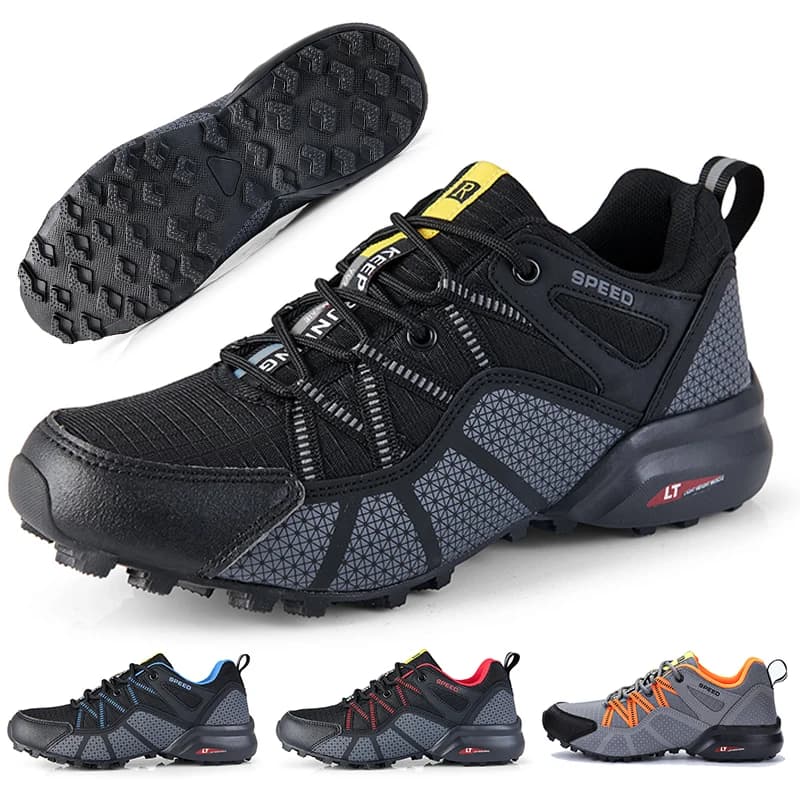 New Men Shoes Waterproof Hiking Sports Shoes Outdoor Hiking Training Shoes Men Lightweight Non-Slip Woodland Hunting Work Shoes
