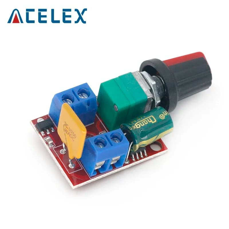 Hot Sale Mini 5A PWM Max 90W DC Motor Speed Controller Module 3V-35V Speed Control Switch LED Dimmer