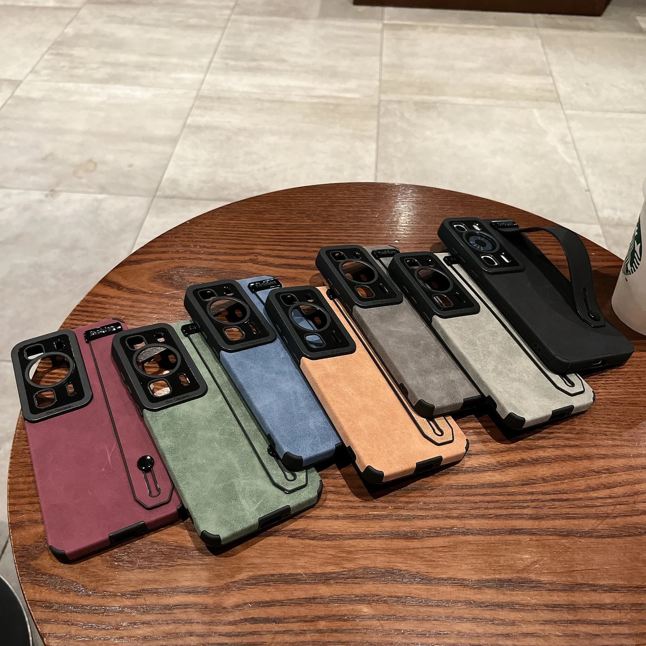 Suede Leather Soft Matte Hand Strap Case For Huawei P50 P60 P40 Pura 70 Pro, Wristband Kickstand Camera Protection Phone Cover