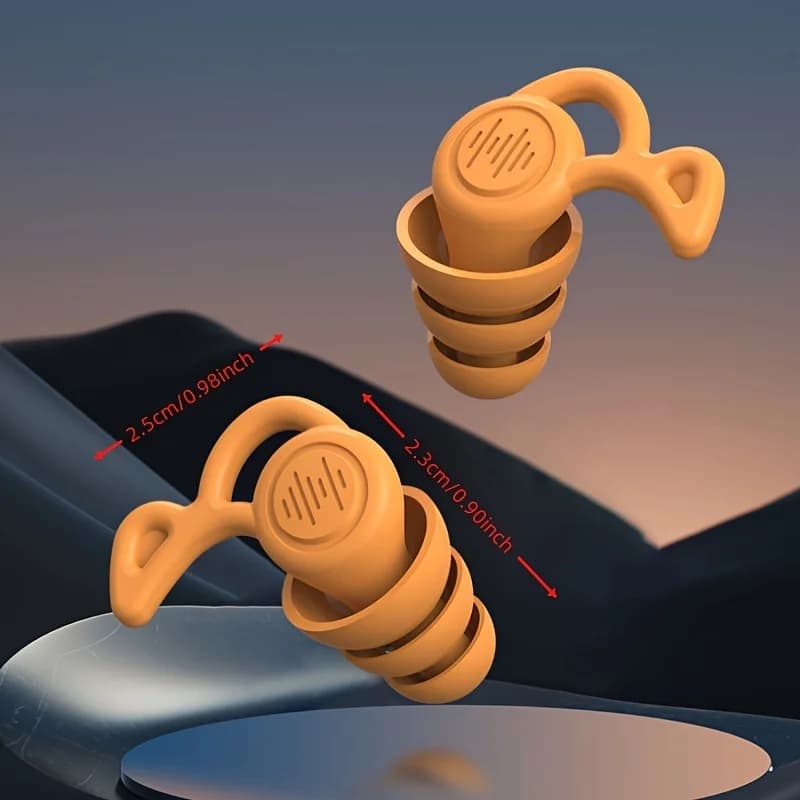 [Silicone|Ultra-Soft] Ultra-Soft Silicone Earplugs | Reusable For Sleeping & Noise Sensitivity Relief | Travel Size