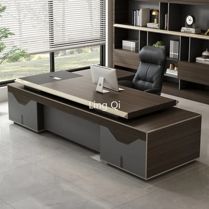 Office Desk Work Dressing Table Writing Computer Desks Gaming Tables Bedroom Home L Shaped Workshop Professional Furniture Boss