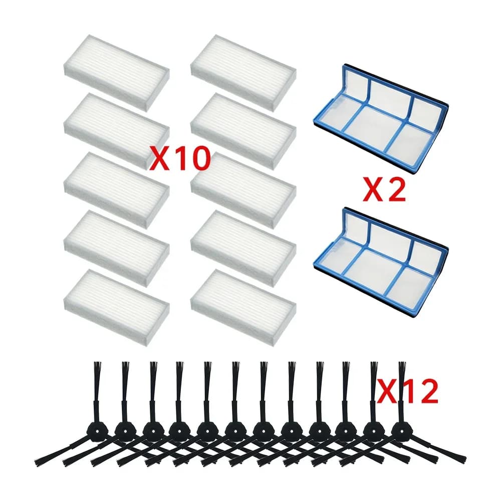 Primary dust Filter side brush Efficient Hepa Filter for ilife v5 v5s V3 V3s v5pro V50 V55 x5 v5s pro robot vacuum cleaner Parts