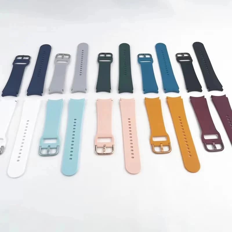 Official Silicone Strap For Samsung Galaxy Watch 7 6 5 4 FE 44mm 40mm 5 pro 45mm 20mm No gap Bracelet Galaxy Watch 6-4 classic