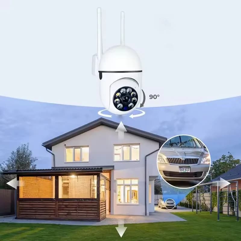 3MP Wifi IP Outdoor Wireless Security Surveillance PTZ Camera 4X Zoom Cameras AI Human Tracking Two-way Audio HD Night Color Cam