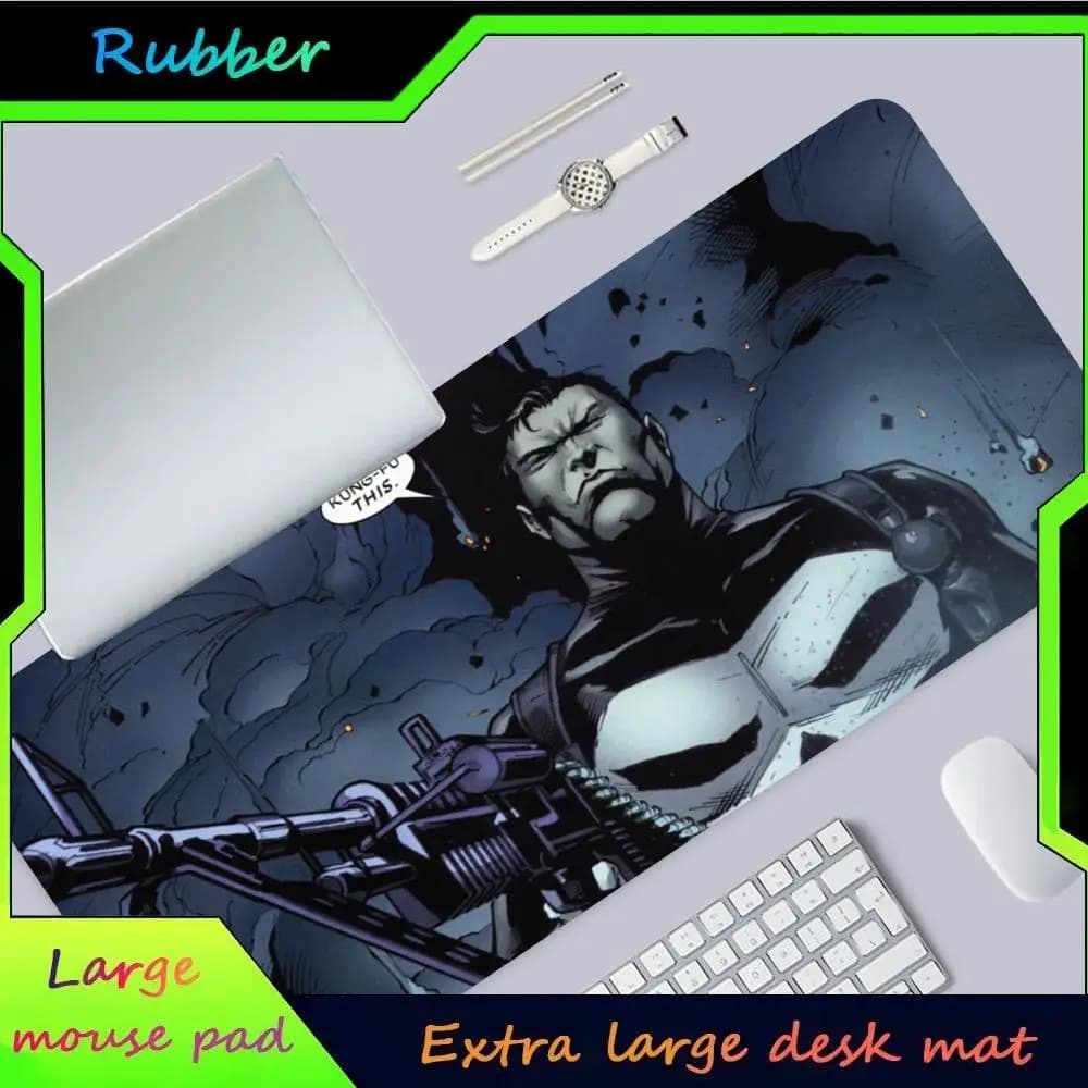 Marvel Punisher MINISO Mouse Pad Hot Large Game Mause Pads XL Lock Edge Size for Gamee Give gifts daughter boy brother friend Wo