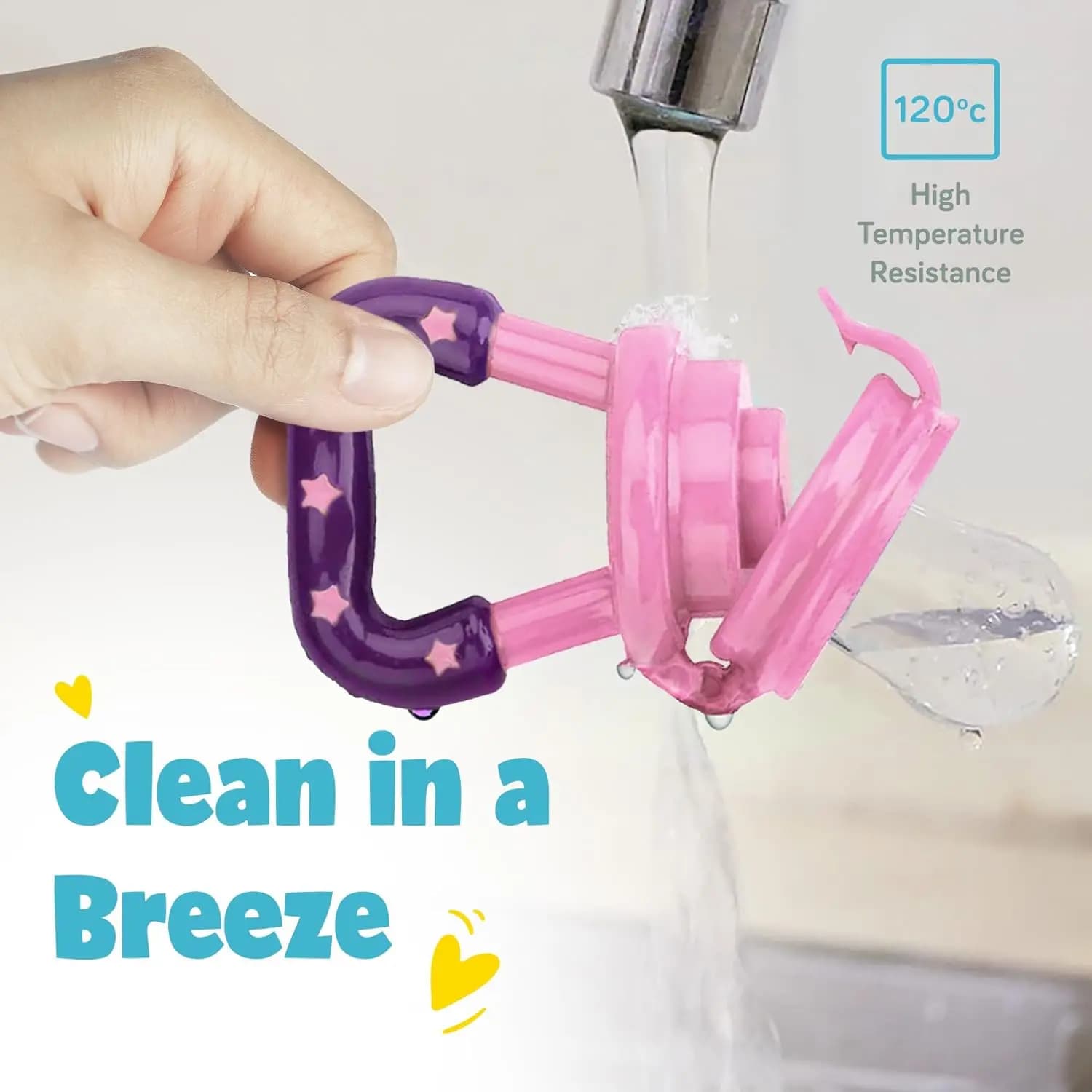 3 PCs Baby Fruit and Vegetable Teether Food Supplement Bite Le Silicone Baby Feeding Tableware