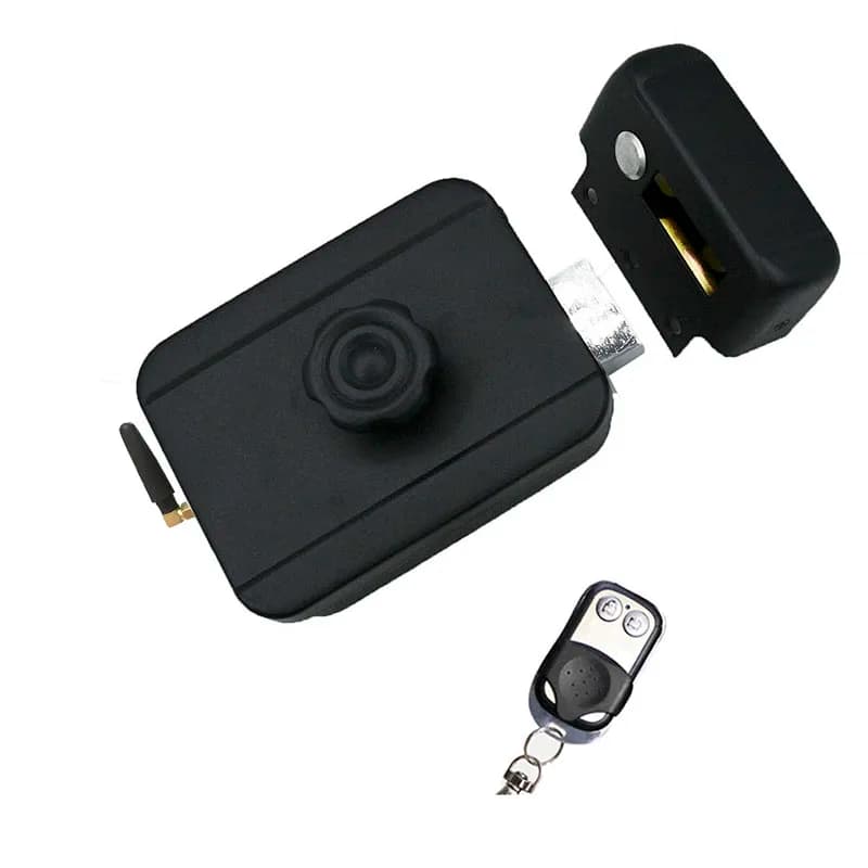 Wireless Electronic Lock Invisible Remote Control Door Lock Hidden Garage Lock For House Security
