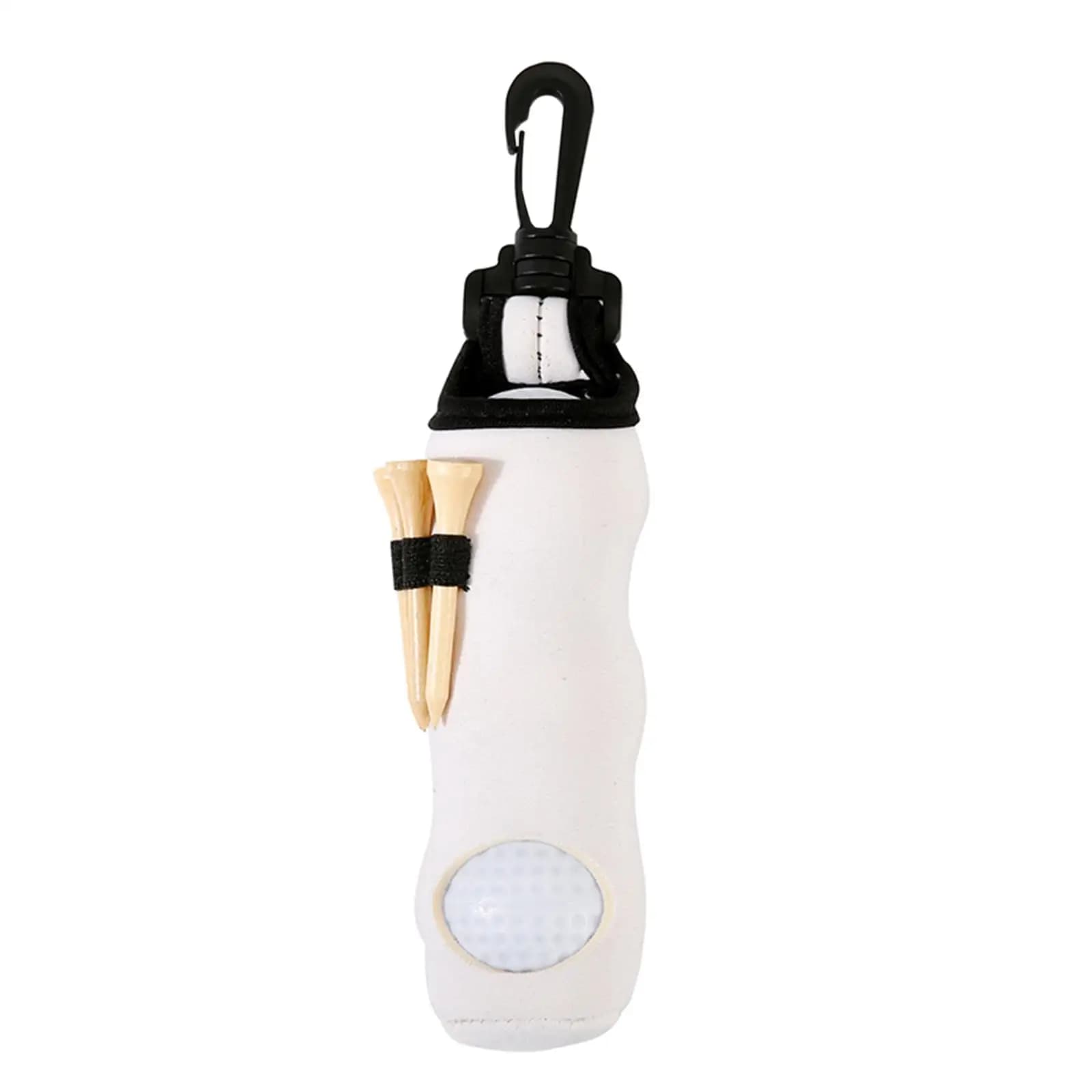 Golf Ball Carry Bag Golf Ball Tees Holder Keychain Belt Clip Organizer Golf Pocket for Outdoor Sport Beginners Golf Accessories