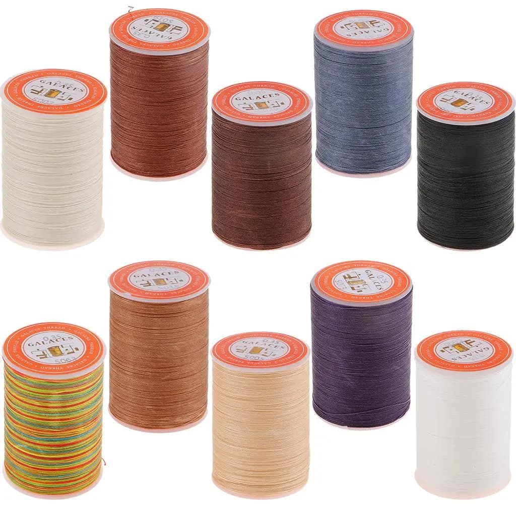 Waxed Thread 0.35mm/ Polyester Cord for Sewing Stitch Leather Bracelet