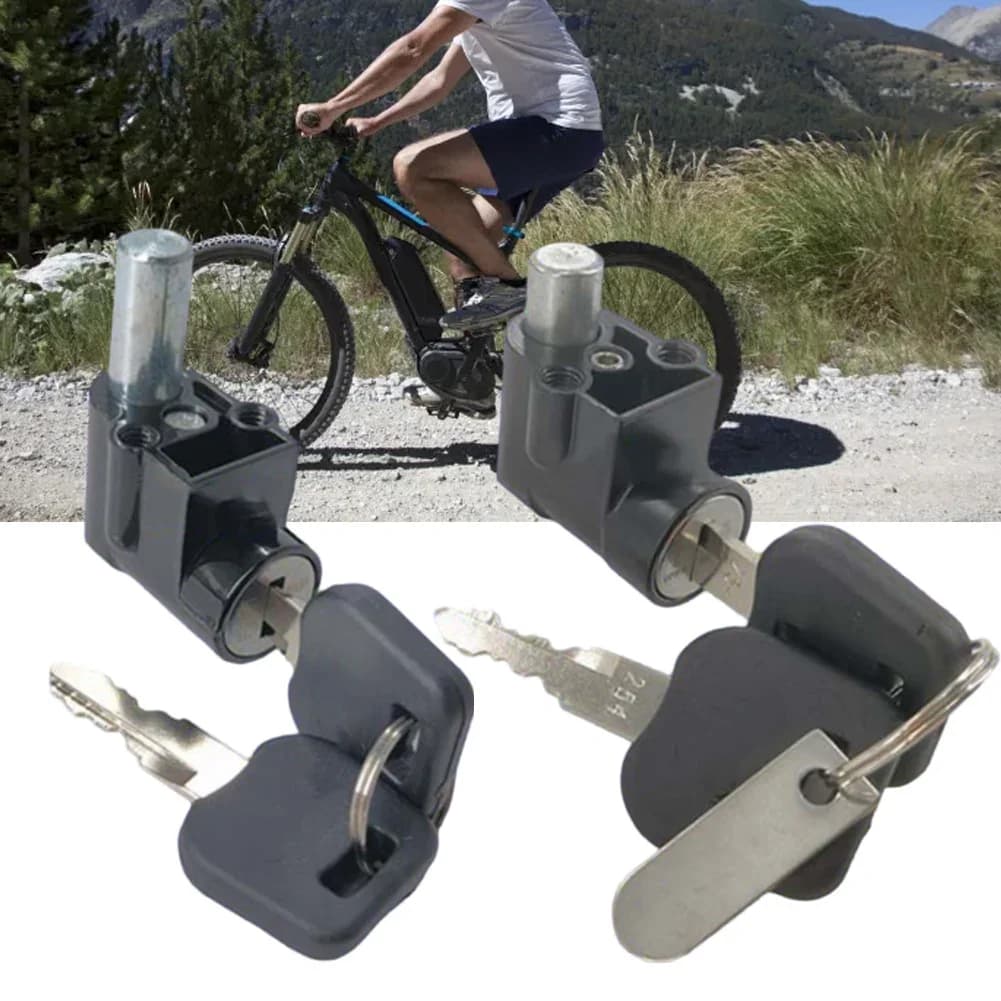 1pc Lock E-bike Lock For Hailong 1 Battery Case For Hailong 1-2 Battery Case/ Ebike Battery Power Lock & Key Electric Bicycle
