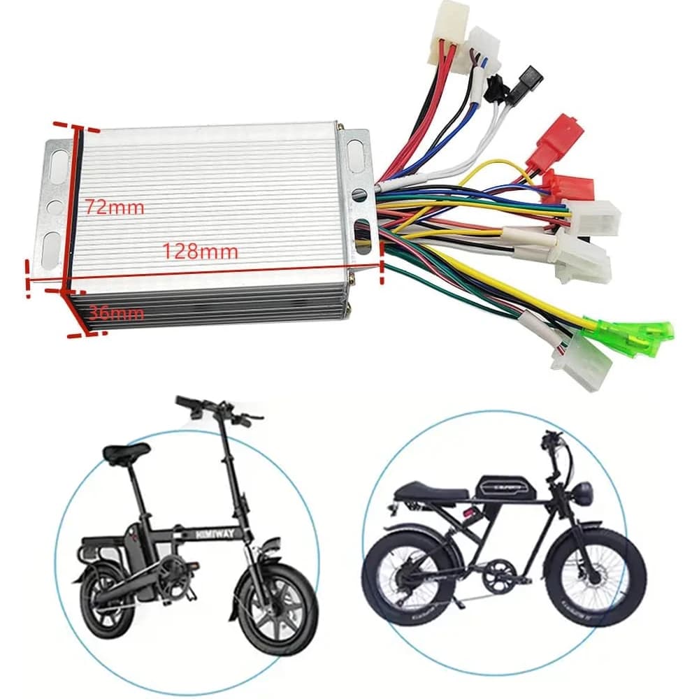 36V 48V 350W Brushless DC Motor Speed Controller Replacement for Electric Bicycle E-Bike Scooter Electric Bicycle Accessories