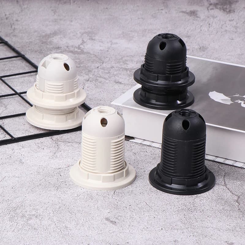 E27 Full Tooth Card Type Large Plastic CE Certified Lamp Holder Table Lamp Chandelier Screw Lamp Holder