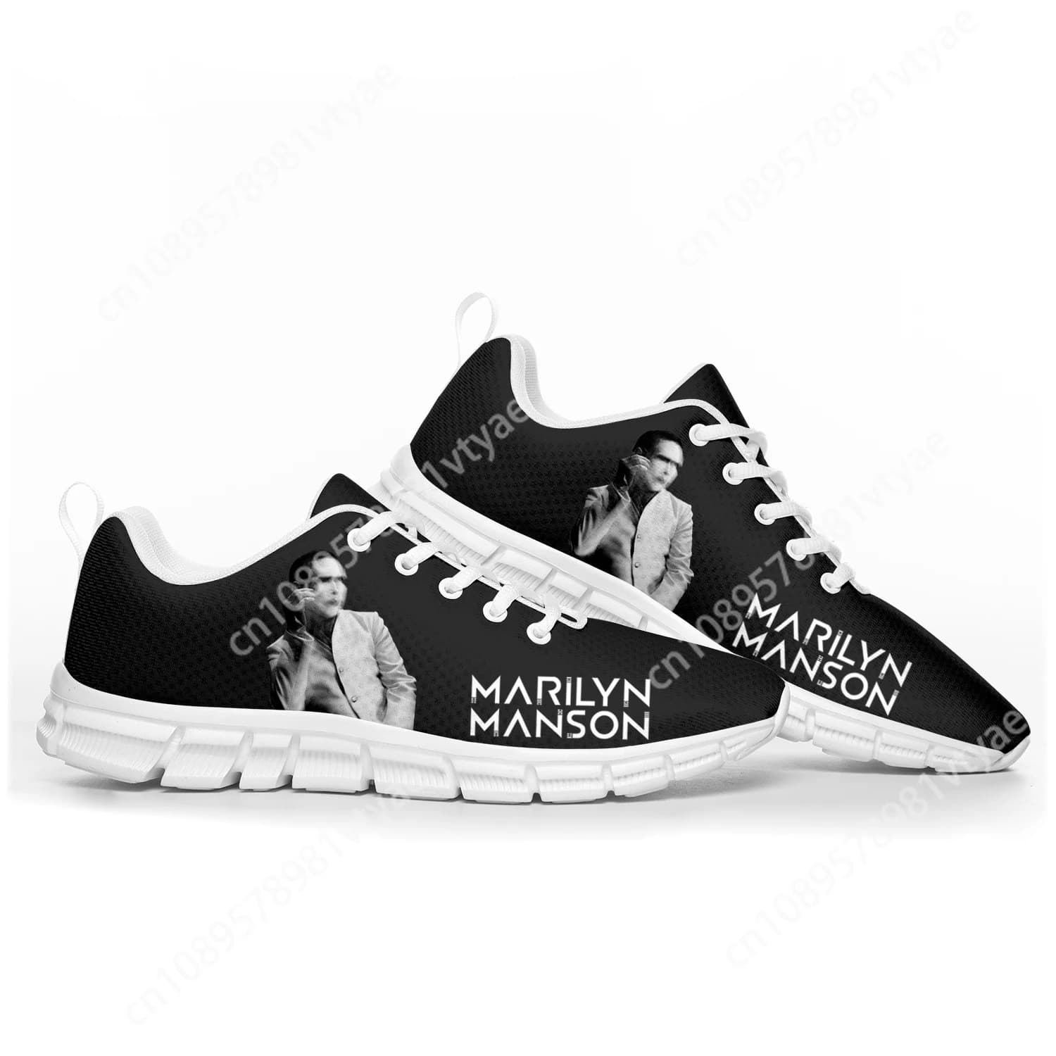 Rock Band Music Singer Marilyn Manson Sports Shoes Mens Womens Teenager Kids Children Sneakers Custom High Quality Couple Shoes