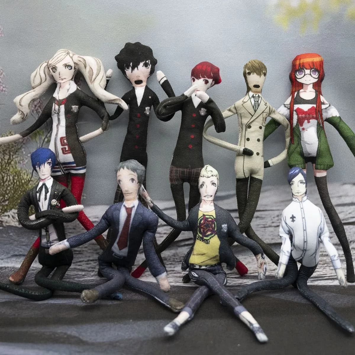 Game Persona Amamiya Ren Ryuji Cosplay Plush Doll Sakamoto Yusuke Kitagawa Anne Takamaki Akechi Goro Unisex Stuffed Dolls Gifts