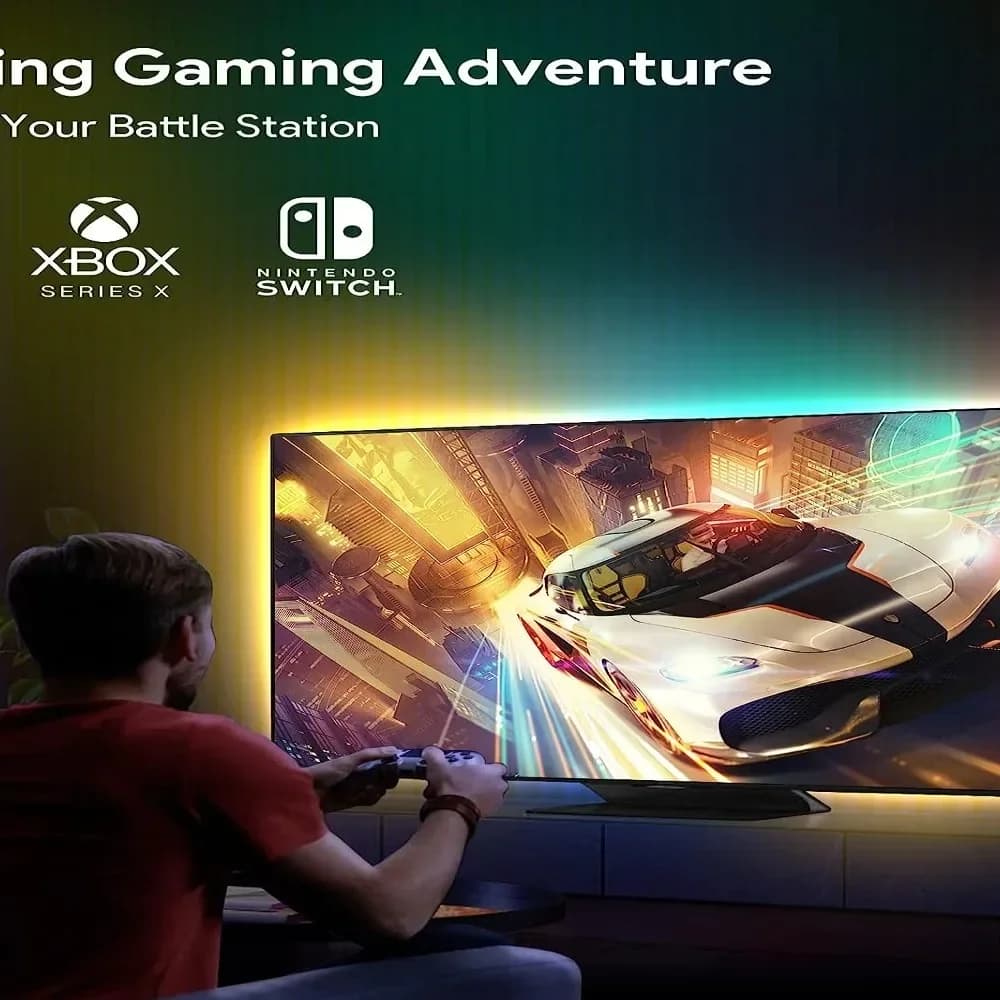 35-77'' HDMI TV Led Backlight Sync Box RGB Led Tape With Video Music Screen Mode Led Strip Light Kit