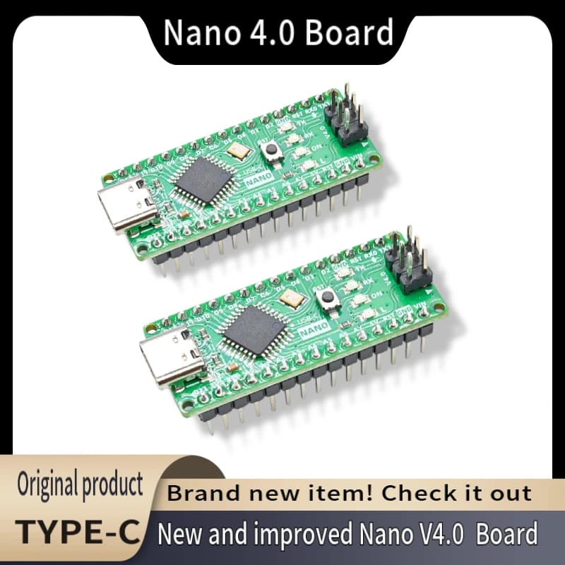 Premium Nano 4.0 Board TYPE-C Upgrade Version (Compatible with Arduino Nano 3.0) with CH340C ATmega328PB , for Arduino IDE