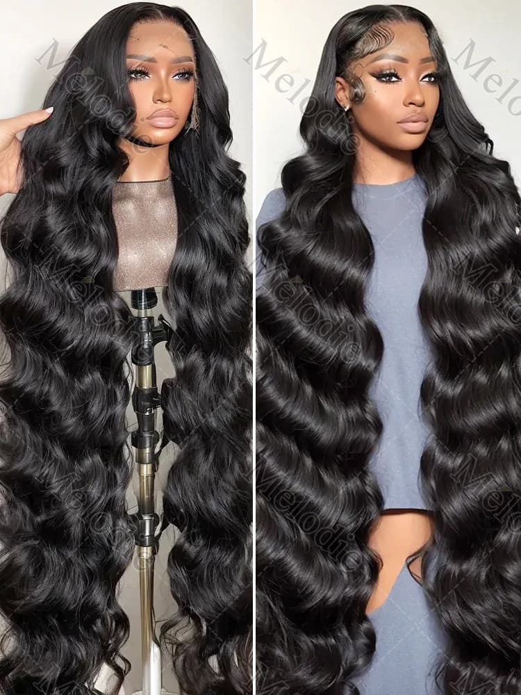 Body Wave 30 40 Inch 13x6 HD Lace Frontal Wigs Human Hair Brazilian 200 Density 13x4 Transparent Lace Front Wig Raw For Women