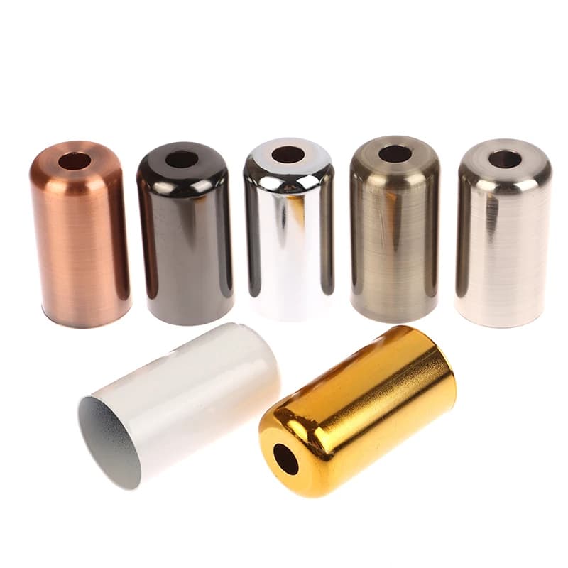 1PC E14 Iron Lamp Socket Lampholder Cover Retro Metal Pendant Light LED Chandelier Lamp Base Lamp Cup Light Fittings