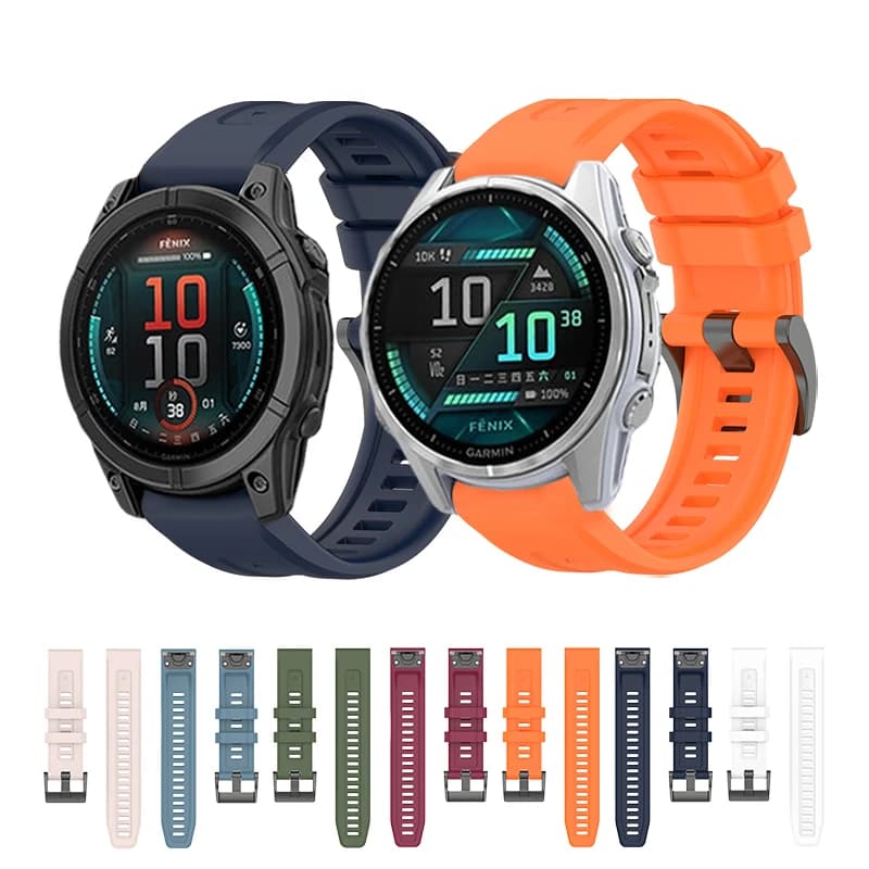 22mm 26mm QuickFit Strap for Fenix 8 51MM 47MM Band For Garmin Fenix E 7 7X Enduro 3 2 6S 6 6X Epix Pro Band Silicone Strap