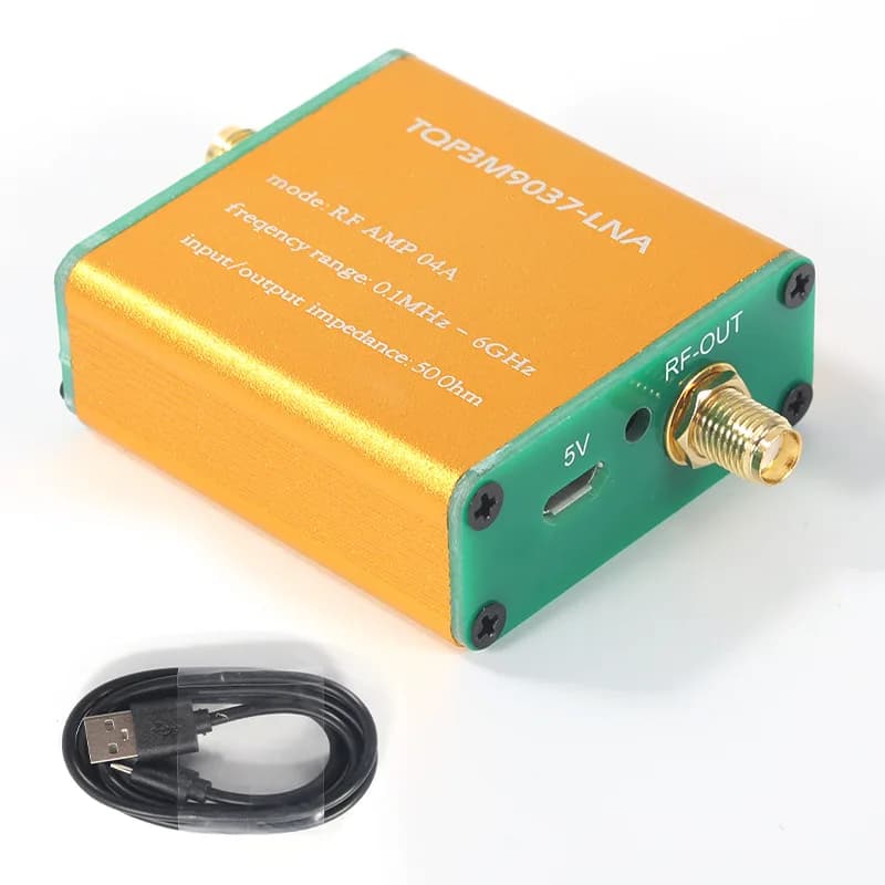 100k-6GHz RF AMP Full-Band Radio SignalAmplifier Radio Signal Enhancer Radio Signal Preamplifier High Linearity Low Noise