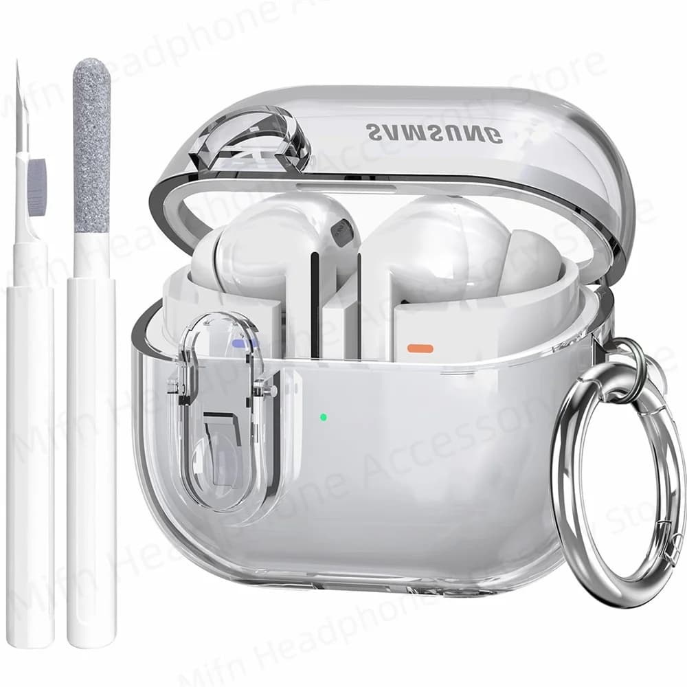 2024 Transparent lock with cleaning kit Case for samsung galaxy buds 3/galaxy buds3 pro for Galaxy Buds 3 3Pro Charging Cases