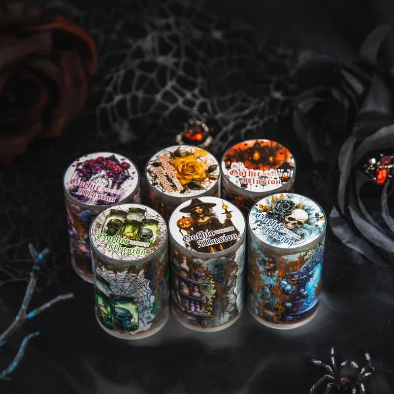 6packs/LOT Gothic Illusion Series decorative fresh PET tape