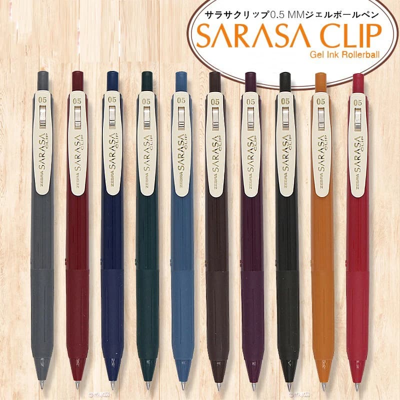Japanese ZEBRA Zebra JJ15 Retro Gel Pens SARASA Press Color Neutral Pen Vintage Ballpoint Canetas For School Office Stationery
